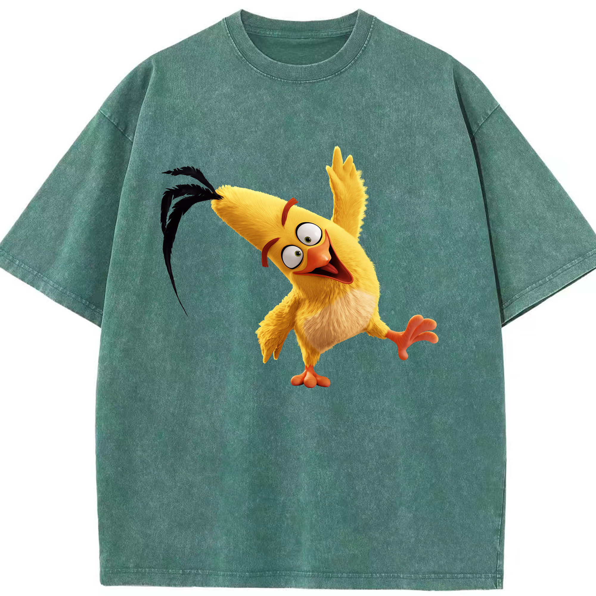 （画像用） Angry Birds アングリーバード 綿100% ヴィンテージ風 半袖Tシャツ（フロントプリント）